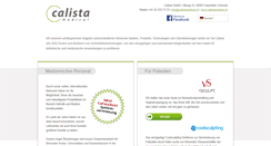 Desktop Screenshot of calistamedical.ch