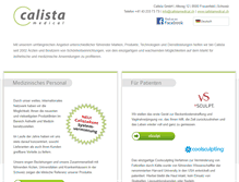 Tablet Screenshot of calistamedical.ch
